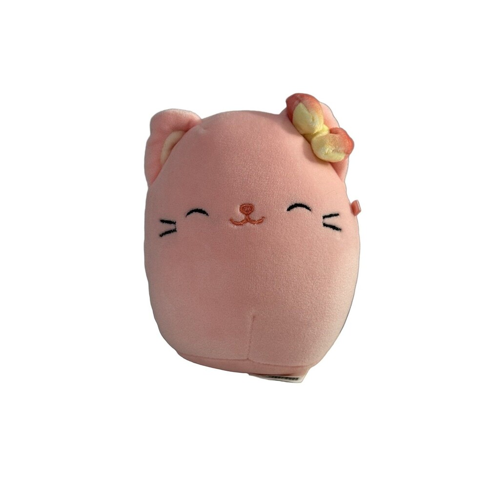 Squishmallows Wilka Cat Plush Toy Mini Pink Yellow Bow With Tags 2023 Easter
